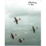 WW2 Spitfire rigger John Milne signed 10x8 colour photo. Good Condition. All signed pieces come with