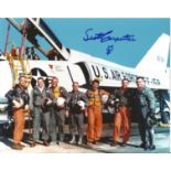 Scott Carpenter Mercury signed 10x8 colour photo NASA astronaut. Good Condition. All signed pieces