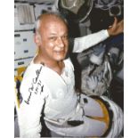 STS 31b Bruce McCandless astronaut authentic signed 10x8 colour photo. Good Condition. All signed