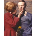 Brian Murphy George and Mildred signed authentic 10x8 colour photo. Good Condition. All signed