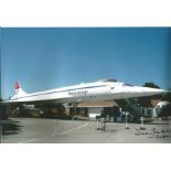 Jeremy Rendell pilot signed autograph Concorde 12x8 colour photo. Good Condition. All signed