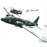 WW2 bomber and test pilot Jo Lancaster authentic signed 10x8 b/w photo. Good Condition. All signed