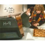 Tom Baker John Leeson Dr. Who dual signed 10x8 photo. This beautiful hand signed photo depicts Tom