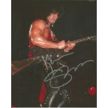 Kane Roberts Guitarist with Alice Cooper hand signed 10x8 photo. This beautiful hand signed photo