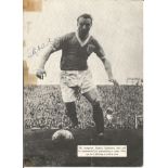 Stanley Matthews signed 10x8 b/w newspaper photo. Some tape marks. Good Condition. All signed pieces