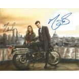 Matt Smith and Jenna Coleman signed 10x8 colour Dr Who photo. Good Condition. All signed pieces come