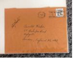 USA to Highgate London Cover addressed to playwright Arnold Wesker dated 1978 signed on the front of