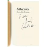 Arthur Ashe signed Portrait in Motion hardback book. Signed on inside title page. Good Condition.