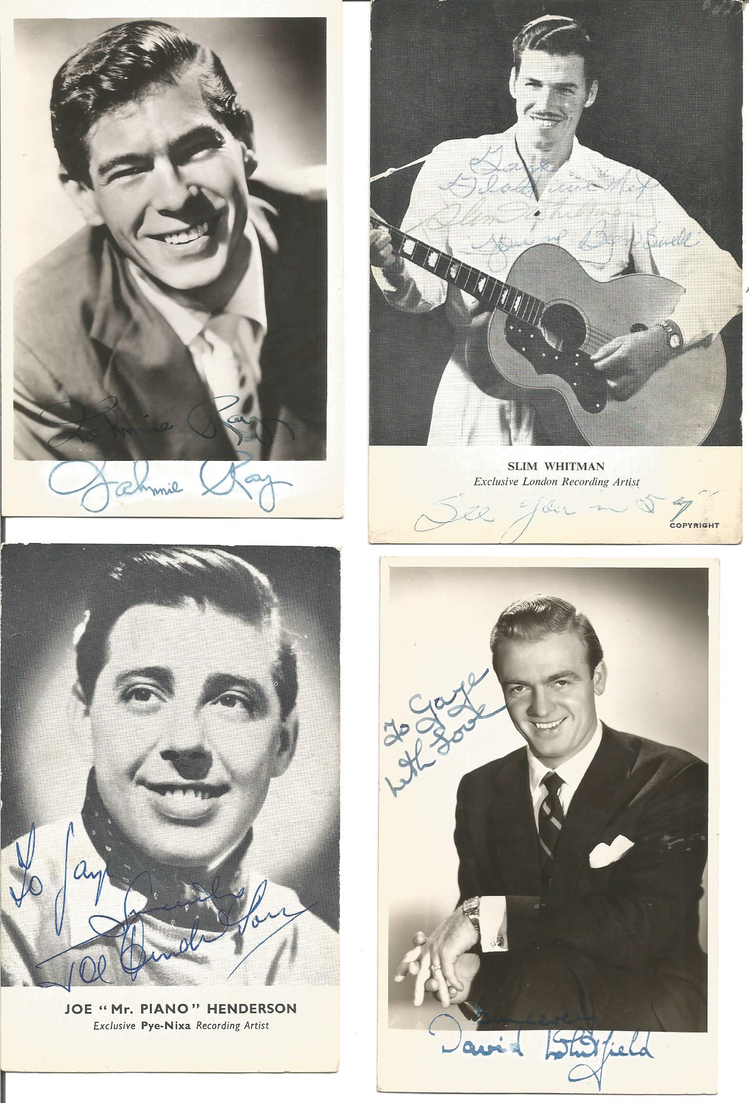 Vintage music signed collection. 9 photos. Among the signatures are The Merry Macs, The Deep River - Image 2 of 3