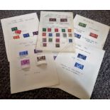 GB Stamp collection King George VI and Queen Elizabeth dating 1937 to 1951, 8 album pages 42