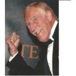 Bruce Forsyth signed 7x5 colour photo. Dedicated. Good Condition. All signed pieces come with a