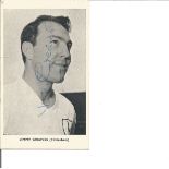 Jimmy Greaves signed 6x4 b/w photo. Good Condition. All signed pieces come with a Certificate of
