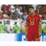 Leander Dendoncker Signed Wolves & Belgium 8x10 Photo . Good Condition. All signed pieces come