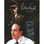 Richard Franklin Peter Miles Dr. Who dual signed 10x8 photo. This beautiful hand signed photo