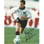 Andy Sinton Signed England 8x10 Photo . Good Condition. All signed pieces come with a Certificate of