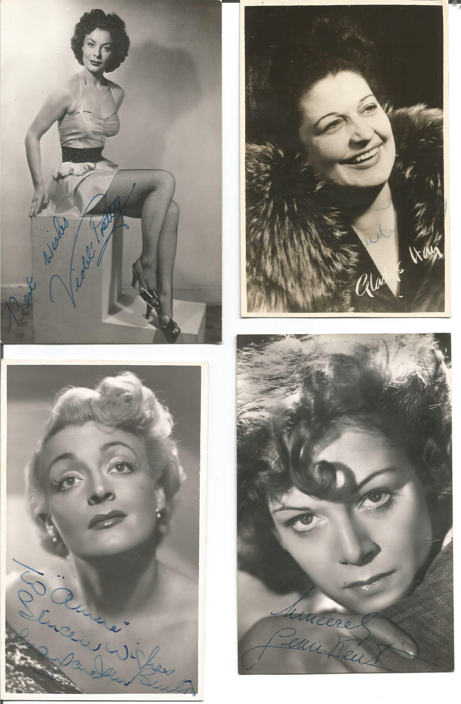 Vintage postcard and photo collection. 40 items. Some of signatures included are Joan Greenwood, - Image 7 of 7