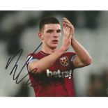 Declan Rice Signed West Ham United 8x10 Photo . Good Condition. All signed pieces come with a