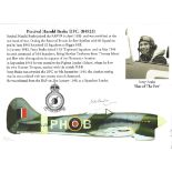 Percival Harold Beake 64 Sqn Battle of Britain signed 10 x 8 Montage photo, with his career details,