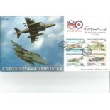 King Hussein of Jordan signed 80th anniv of the RAF cover. Good Condition. All signed pieces come