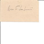 Rosso di San Secondo signed vintage autograph card. He was an Italian playwright and journalist.