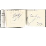 Assorted autograph book. Numerous names including Leon Leuty, Eddy Brown, Eric Day, Billy Hughes,