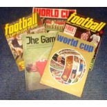 Football vintage magazine collection includes 5 magazine such as Football Monthly 1970 World Cup