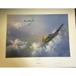 World War Two 23x30 approx print titled The Stragglers , North West Europe 1943 by the artist