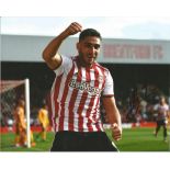 Neal Maupay Signed Brentford 8x10 Photo . Good Condition. All signed pieces come with a