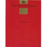 Royal Opera House programme Attila October, November 1990 signed inside by Ramon Remedies and