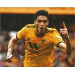 Raul Jimenez Signed Wolverhampton Wanderers 8x10 Photo . Good Condition. All signed pieces come with