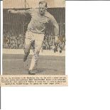 Bert Trautmann signed 5x4 bw newspaper photo. Some tape marks. Good Condition. All signed pieces