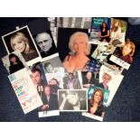 TV/Film/Radio signed collection. 48 signatures, mainly on 6x4 colour photos. Some of names