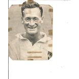 Tom Finney signed 7x6 b/w newspaper photo. Some tape marks. Good Condition. All signed pieces come