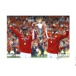 Andy Cole Signed Manchester United 8x12 Photo . Good Condition. All signed pieces come with a