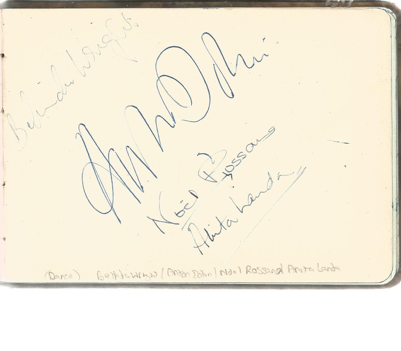 Vintage autograph book containing 45+ signatures. Some of names included are Annie Shelton, Winifred - Image 6 of 6