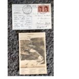 Vintage Postcards The Suez Canal birds eye view published by the Oriental Commercial Bureau post