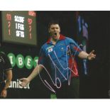 Daryl Gurney Signed Darts 8x10 Photo . Good Condition. All signed pieces come with a Certificate