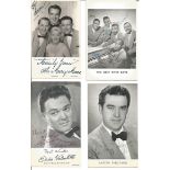 Vintage music signed collection. 9 photos. Among the signatures are The Merry Macs, The Deep River