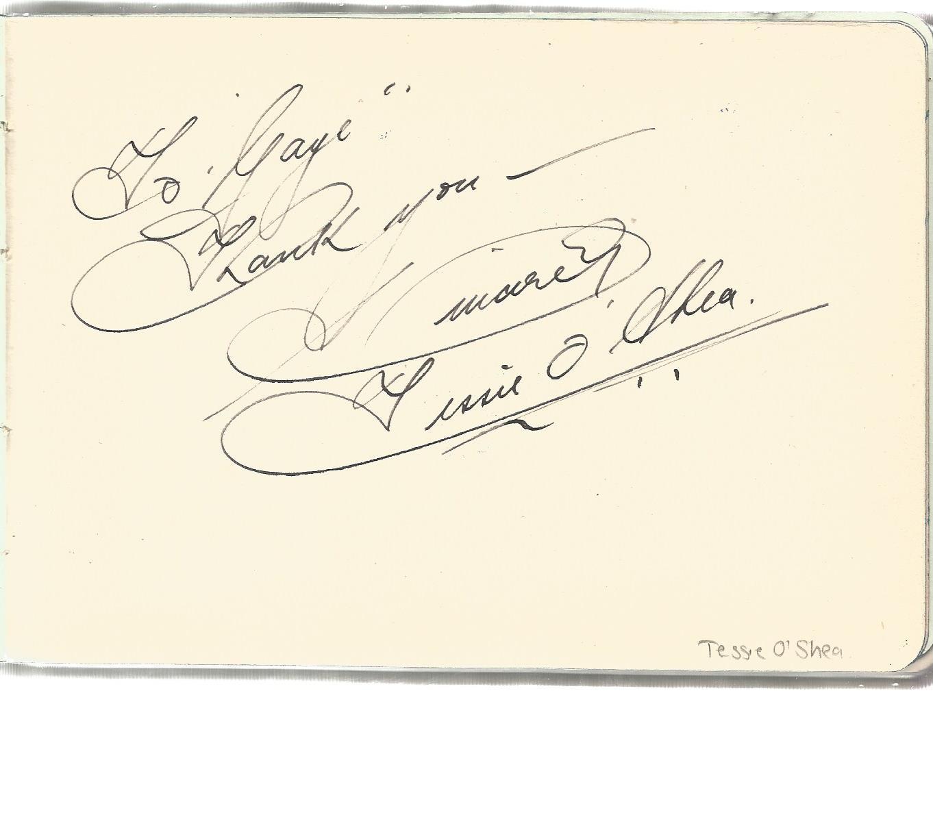 Vintage autograph book containing 45+ signatures. Some of names included are Annie Shelton, Winifred - Image 3 of 6