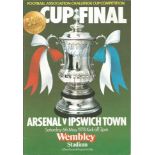 Bobby Robson Signed 1978 Ipswich Town V Arsenal Fa Cup Final Programme . Good Condition. All