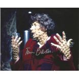 Tom Baker Dr. Who hand signed 10x8 photo. This beautiful hand signed photo depicts Tom Baker as