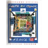 Football France 98 Coupe De Monde official program for the 1998 world cup finals. Good Condition.