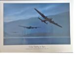 Dambusters 12x16 approx print titled Silent Valley at War .Dambusters Crews over the Derwent