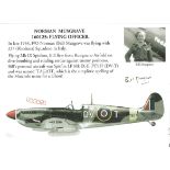 Norman Musgrave 237 Sqn signed 10 x 8 Montage photo, with his career details, WW2 image and his