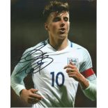 Mason Mount Derby County Signed England 8x10 Photo . Good Condition. All signed pieces come with a