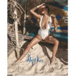 Alyssa Arce Playboy Playmate signed 10x8 photo. This beautiful hand signed photo depicts Alyssa