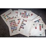 GB and Commonwealth stamp collection 17 album pages dating pre 1950s countries include GB, Australia
