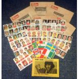 Football collection 1970 Sun Newspaper Mexico World Cup Stickers complete set includes British World
