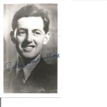 Peter Howard Williams 19 Sqn Battle of Britain signed small b/w portrait photo, he has written on