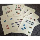 GB stamp collection pre 1950s over 20 album pages mint an used stamps. Good Condition. All signed